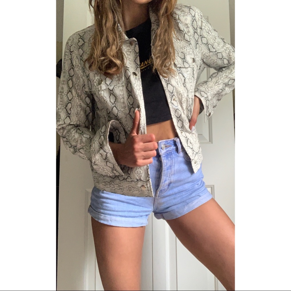 Snake print jacket